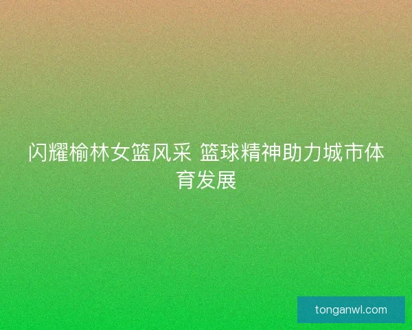 闪耀榆林女篮风采 篮球精神助力城市体育发展